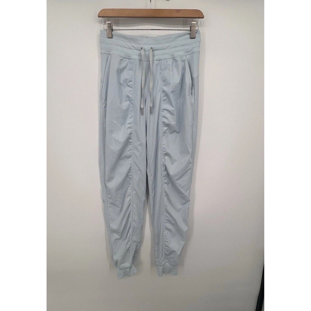 Lululemon Dance Studio Mid Rise Joggers Womens Sz 4 Blue Athleisure Lounge Gym